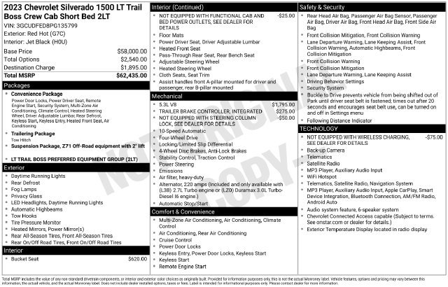 Used 2023 Chevrolet Silverado 1500 LT Trail Boss AWD/4WD image 34