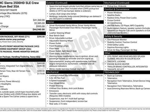 Used 2013 GMC Sierra 2500 SLE w/ Suspension Package, Off-Road image 13