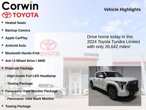 Used 2024 Toyota Tundra Limited AWD/4WD image 7