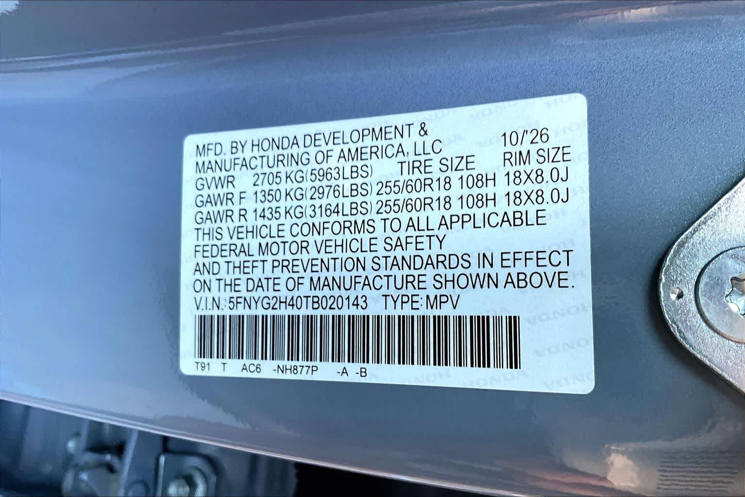 New 2026 Honda Pilot EX-L image 18