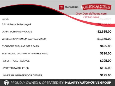 Used 2016 Ford F250 Lariat w/ Lariat Ultimate Package image 1