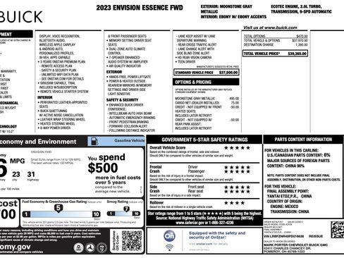 Used 2023 Buick Envision Essence FWD image 5
