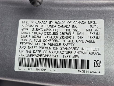 Used 2018 Honda CR-V EX image 33