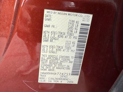 Used 2016 Nissan Frontier SV w/ SV Value Truck Package image 19