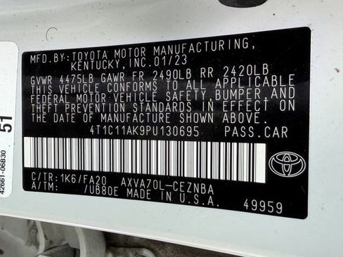 Certified 2023 Toyota Camry LE image 30