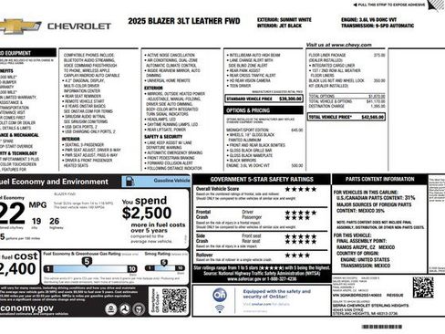 Used 2025 Chevrolet Blazer LT w/ Midnight/Sport Edition image 3