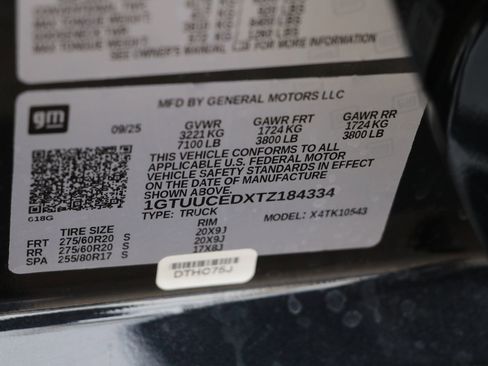 New 2026 GMC Sierra 1500 Elevation w/ LPO, Elevation Black Package image 35