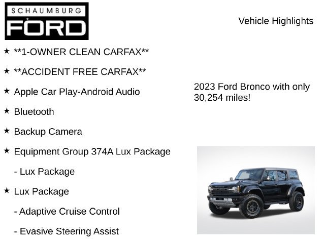 Used 2023 Ford Bronco Raptor AWD/4WD image 8