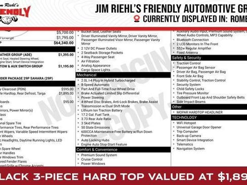 Used 2023 Jeep Wrangler Unlimited Sahara w/ Cold Weather Group AWD/4WD image 1