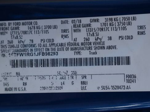 Used 2018 Ford F150 Raptor w/ Equipment Group 802A Luxury image 65