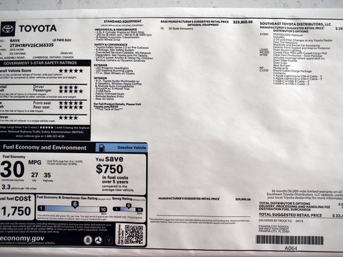 New 2025 Toyota RAV4 LE image 2