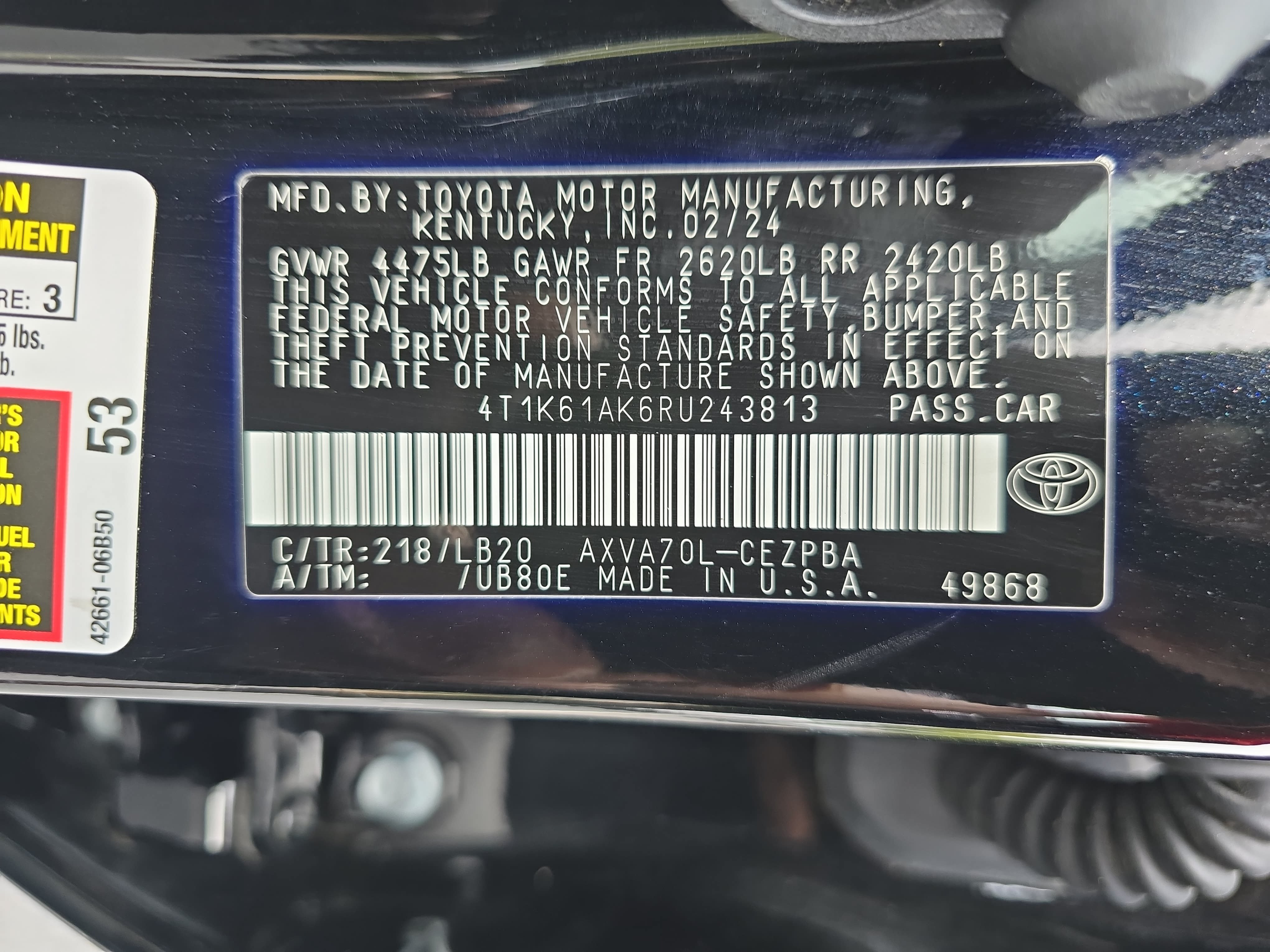 Used 2024 Toyota Camry XSE FWD image 33
