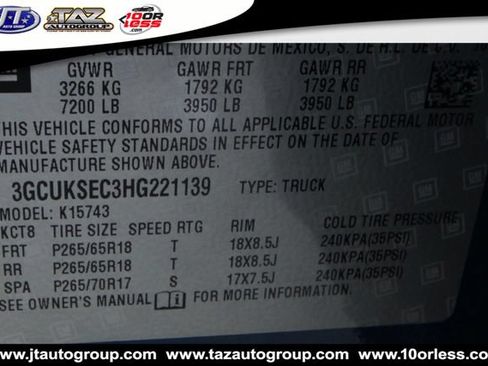 Used 2017 Chevrolet Silverado 1500 LTZ Z71 AWD/4WD image 25