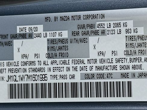 Used 2021 MAZDA MAZDA6 Carbon Edition FWD image 24