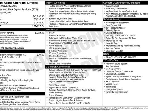 Used 2020 Jeep Grand Cherokee Limited w/ Luxury Group II image 1