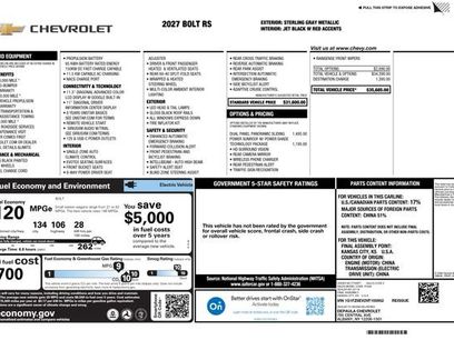 New 2027 Chevrolet Bolt RS w/ Technology Package