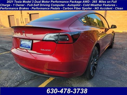 Used 2021 Tesla Model 3 Performance image 2