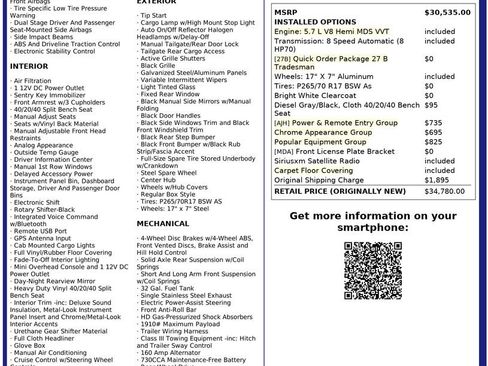 Used 2022 RAM 1500 Tradesman w/ Popular Equipment Group image 3