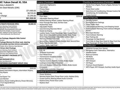 Used 2018 GMC Yukon XL Denali w/ Denali Ultimate Package AWD/4WD image 2