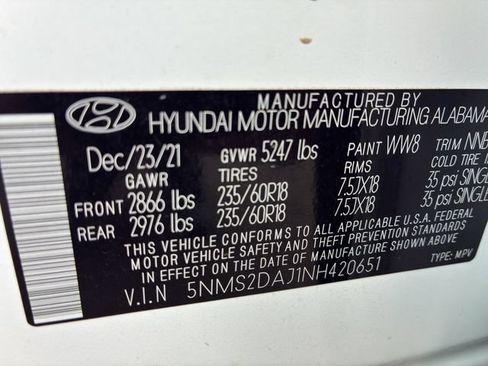 Used 2022 Hyundai Santa Fe SEL w/ Cargo Package AWD/4WD image 16