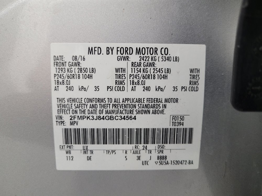 Used 2016 Ford Edge SEL w/ Class II Trailer Tow Package FWD image 33