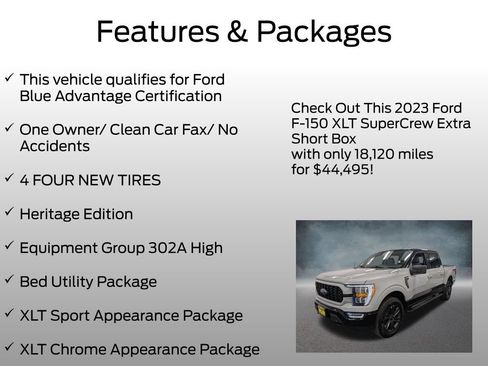 Certified 2023 Ford F150 XLT w/ Equipment Group 302A High AWD/4WD image 4