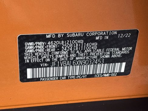 Used 2022 Subaru WRX Limited image 36