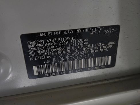 Used 2012 Subaru Impreza WRX 5-Door image 34