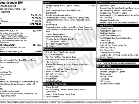 Used 2024 Toyota Sequoia SR5 w/ SR5 Premium Package image 42