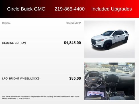 Used 2021 Chevrolet Traverse Premier w/ Redline Edition AWD/4WD image 3