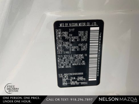Used 2017 Nissan Armada Platinum w/ Interior Lighting Package image 53