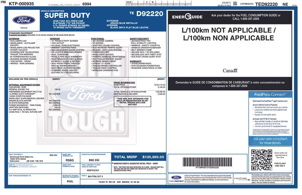 Certified 2026 Ford F450 Platinum AWD/4WD image 49