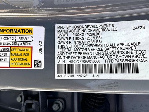 Used 2023 Honda Accord Sport image 35