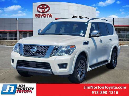 Used 2019 Nissan Armada Platinum w/ Captain's Chairs Package AWD/4WD image 4