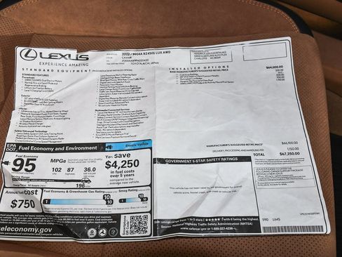 Used 2023 Lexus RZ 450e Premium image 66