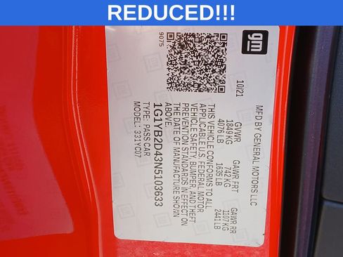 Used 2022 Chevrolet Corvette Stingray Preferred Cpe w/ Z51 Performance Package image 35