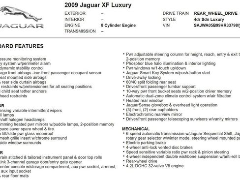 Used 2009 Jaguar XF Luxury image 22