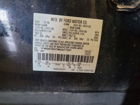 Used 2021 Ford Explorer XLT w/ Equipment Group 202A RWD image 33