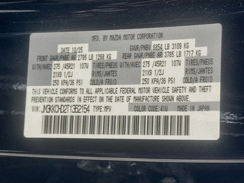 Used 2026 MAZDA CX-90 3.3 Turbo w/ Premium Sport Pkg AWD/4WD image 12