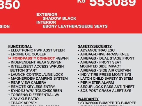 Used 2019 Ford Mustang Shelby GT350 w/ Technology Package image 18