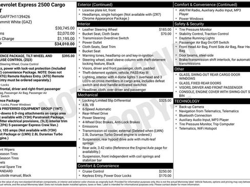 Used 2017 Chevrolet Express 2500 RWD image 17