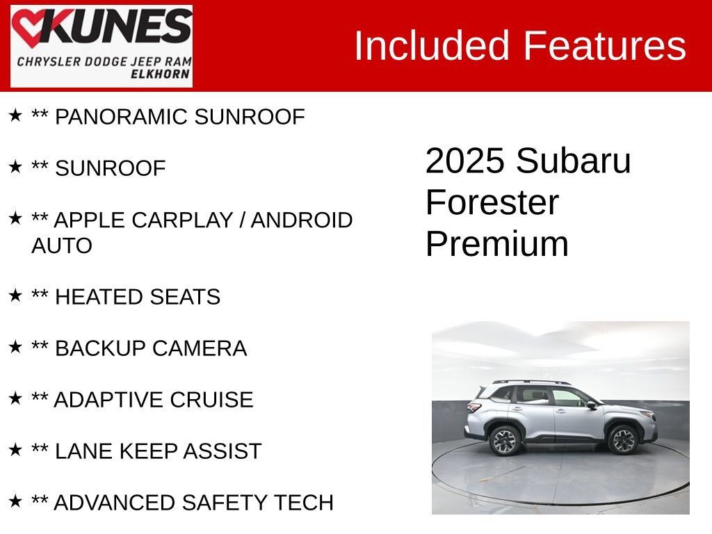 Used 2025 Subaru Forester Premium AWD/4WD image 2