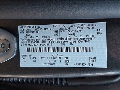 New 2026 Ford Escape Platinum w/ Premium Technology Package image 19