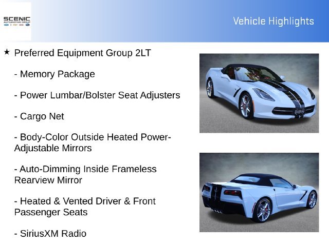 Used 2019 Chevrolet Corvette Stingray Convertible Z51 2LT RWD image 5