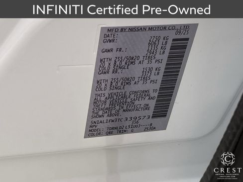 Certified 2026 INFINITI QX60 Sport w/ Dark Cargo Package AWD/4WD image 34