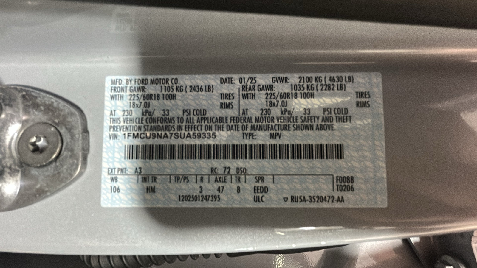 Used 2025 Ford Escape ST-Line Select AWD/4WD image 11