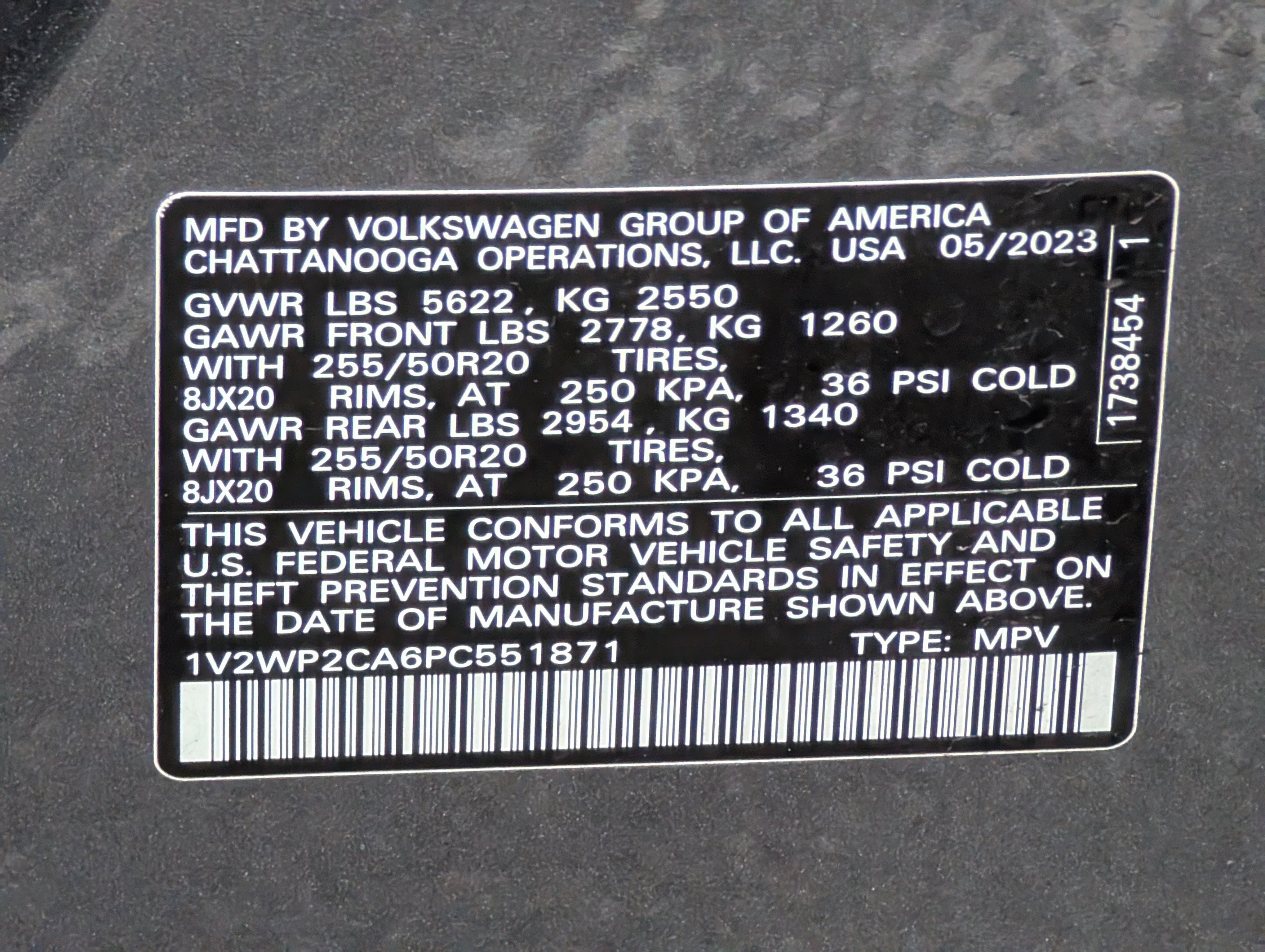 Used 2023 Volkswagen Atlas SE w/ Black Wheel Package FWD image 37