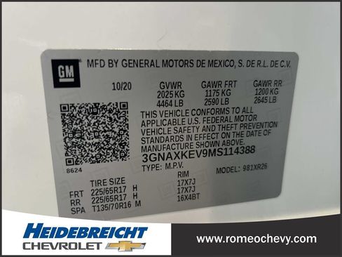 Used 2021 Chevrolet Equinox LT FWD image 8