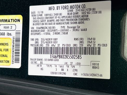 Used 2019 Ford Mustang Bullitt w/ Bullitt Electronics Package RWD image 31