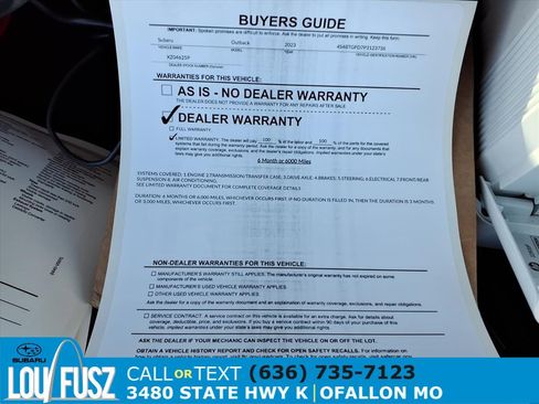 Used 2023 Subaru Outback Touring XT w/ Popular Package #2 image 35